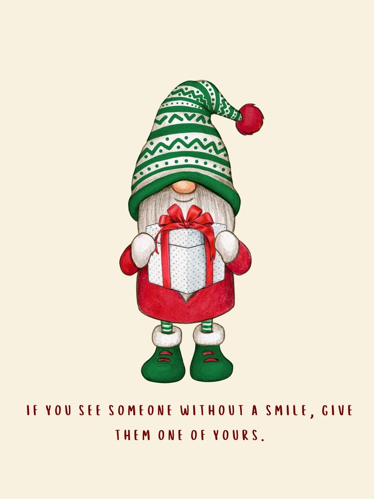 Santa Gnome's Joyful Gif