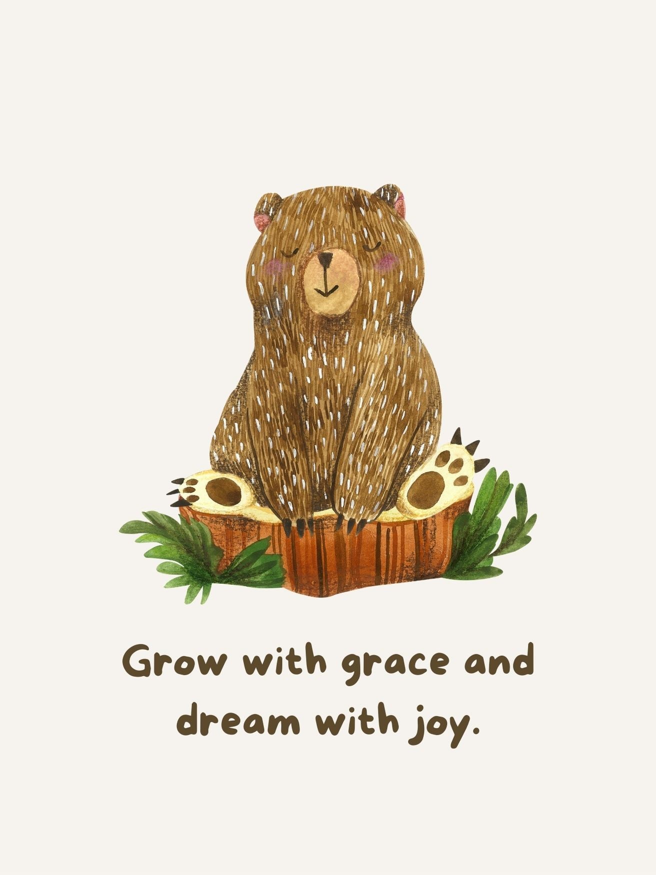 Bear Woodland Quote